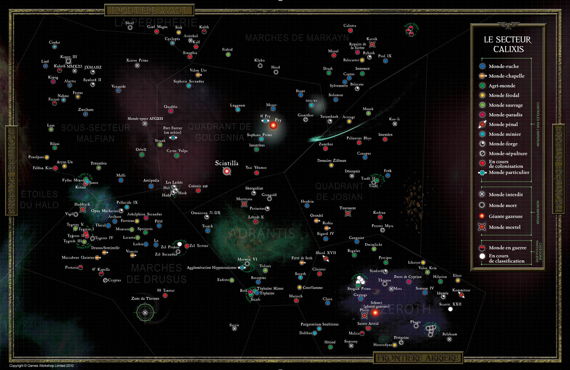 Dark Heresy Calixis-map